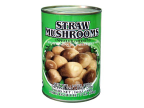 Canned Straw Mushrooms Unpeeled